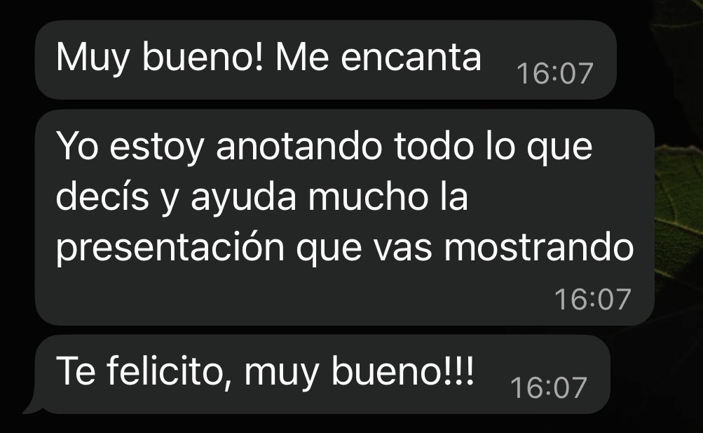 Testimonio sobre la formación