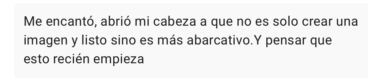Testimonio sobre la formación